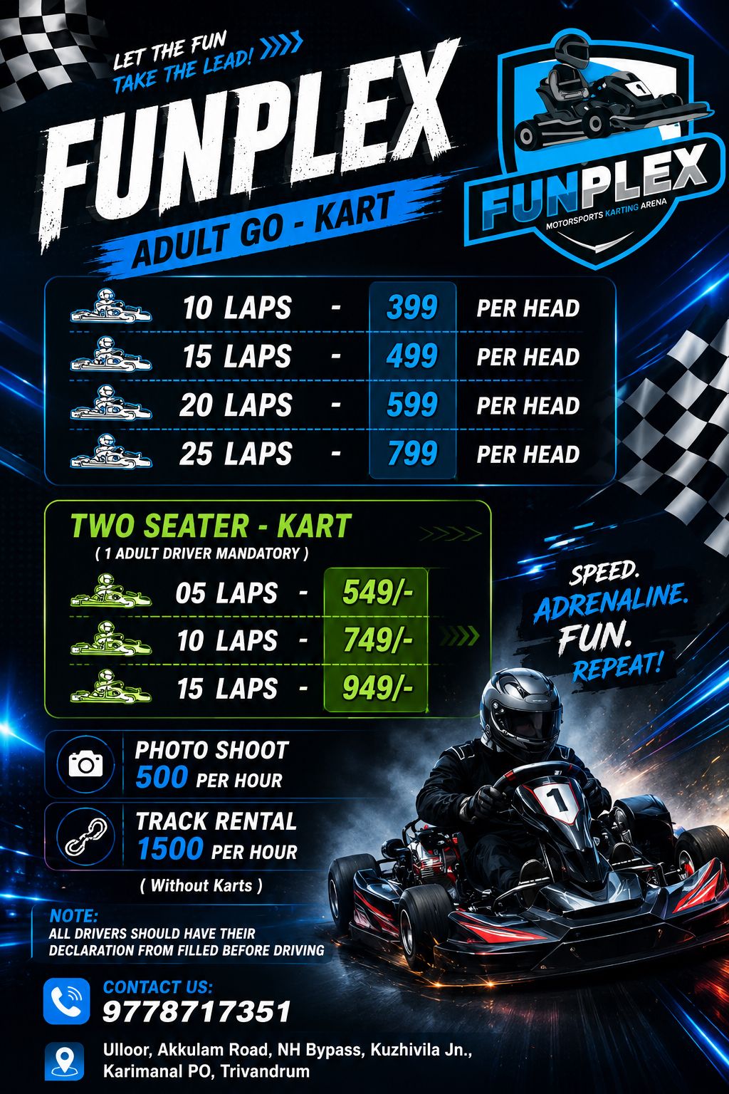 FunPlex Rates